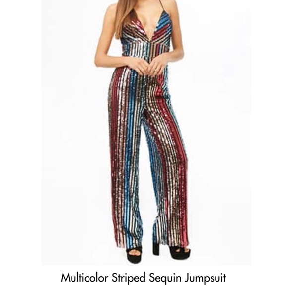 Forever 21 Pants - 🔥MULTICOLORED SEQUIN JUMPSUIT🔥